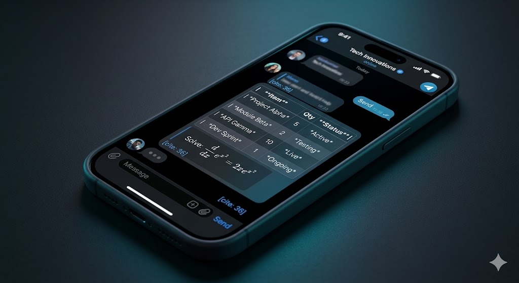 Цифровая разметка: в бета-версии Telegram для iOS обнаружили поддержку расширенного Markdown с таблицами и формулами Цифровая разметка: в бета-версии Telegram для iOS обнаружили поддержку расширенного Markdown с таблицами и формулами